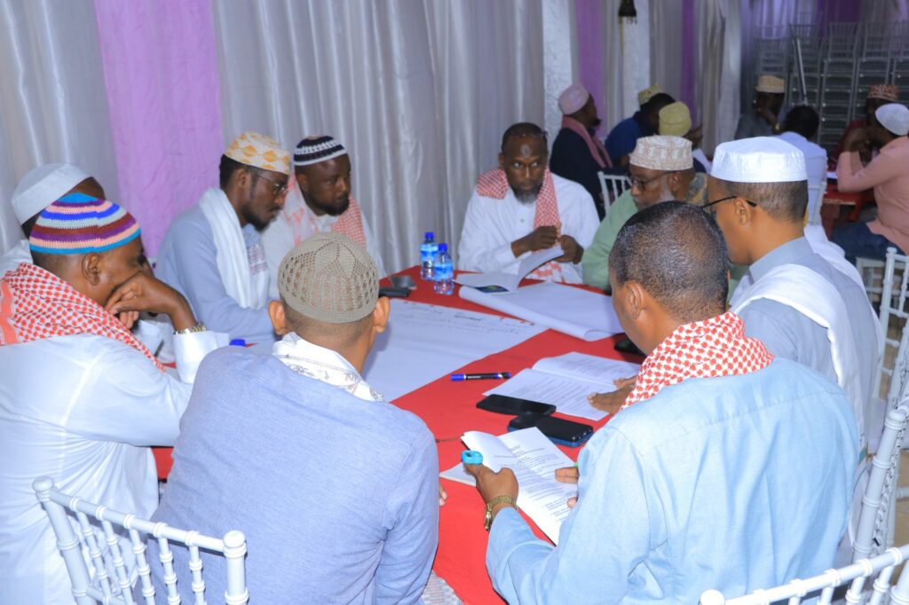 Capacity Building Training for Religious Leaders on Child Rights Bill and their Role in Advocacy on Child Protection and Child Rights Issues in Somalia.