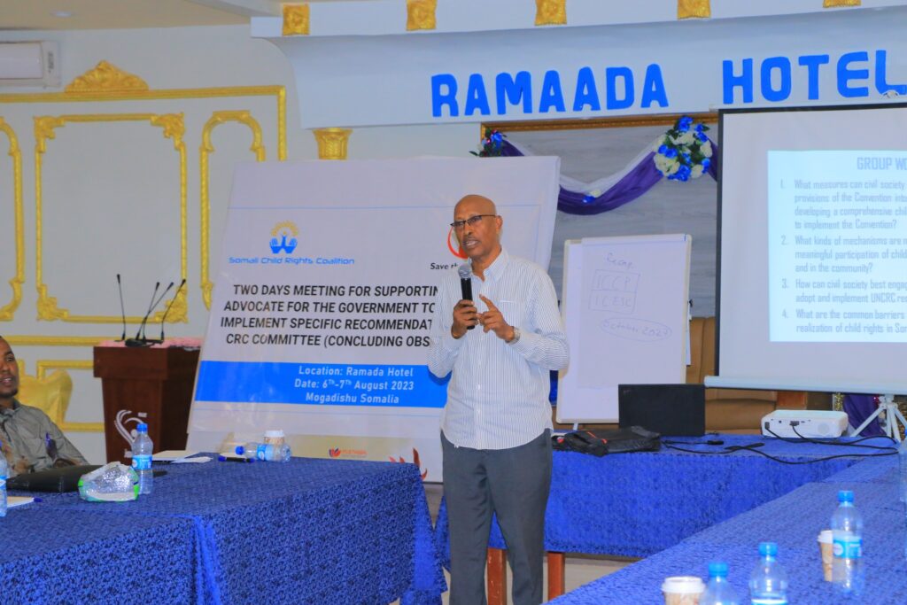 Two Days meeting for Supporting CSOS to advocate for the Government to adopt and implement specific recommendations of the CRC Committee (Concluding Observations)