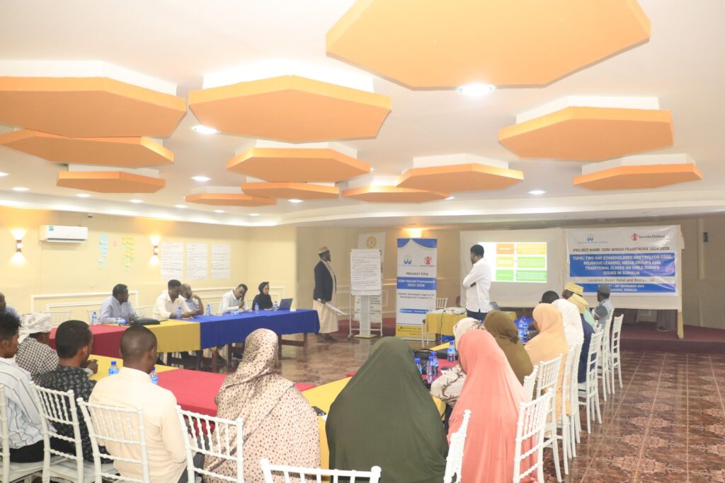two-day stakeholder meeting for 45 participants from CSOs, religious leaders, media groups and traditional elders on child rights