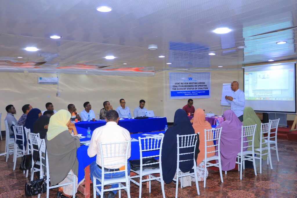 SCRC Review Meeting among Coalition members on updating the current status of coalition