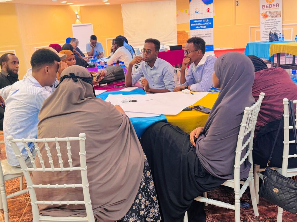 Somali Child Rights Coalition Conducted two-day meeting for local CSOs to discuss direct funding for local partners With support from save the children under SOM-Localization practices phase II