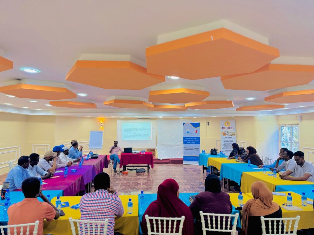 Somali Child Rights Coalition Conducted two-day meeting for local CSOs to discuss direct funding for local partners With support from save the children under SOM-Localization practices phase II
