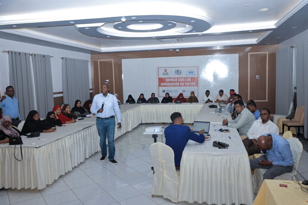 Somali Child Rights Coalition, with Support from Save the Children, Holds UPR Report Preparation and Validation Workshop in Mogadishu